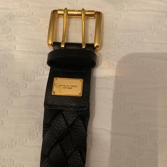 Michael Kors leather black belt - Picture 1 of 3